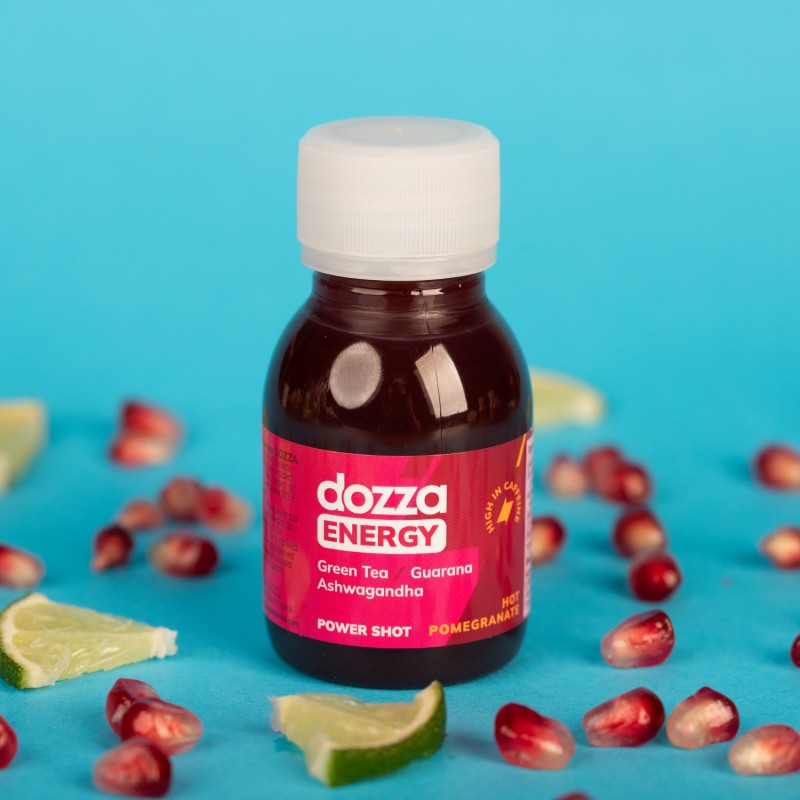 6x Pack DOZZA Energy Енергиен шот Hot Pomegranate - 60мл