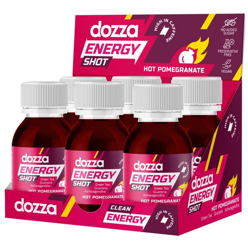 6x Pack DOZZA Energy Енергиен шот Hot Pomegranate - 60мл - Product Comparison